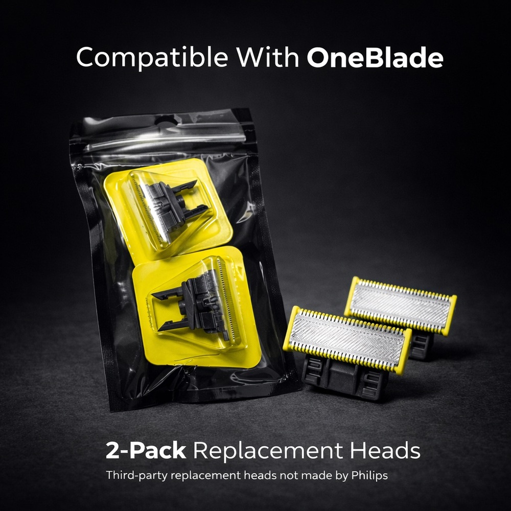 2-Pack Replacement Heads for OneBlade